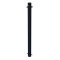 Ornamental bollard | Series 482B | � 82 mm | stationary, for casting in concretewith ground anchor, total length approx. 1300 mm | without lock | with 2 eyelets